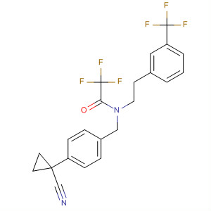 875305-15-0  Acetamide,N-[[4-(1-cyanocyclopropyl)phenyl]methyl]-2,2,2-trifluoro-N-[2-[3-(trifluoromethyl)phenyl]ethyl]-