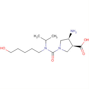 873927-02-7  3-Pyrrolidinecarboxylic acid,4-amino-1-[[(5-hydroxypentyl)(1-methylethyl)amino]carbonyl]-, (3S,4S)-