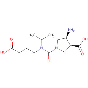 873927-03-8  3-Pyrrolidinecarboxylic acid,4-amino-1-[[(3-carboxypropyl)(1-methylethyl)amino]carbonyl]-, (3S,4S)-