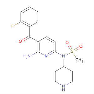 873936-61-9  4-Piperidinamine,N-[6-amino-5-(2-fluorobenzoyl)-2-pyridinyl]-1-(methylsulfonyl)-