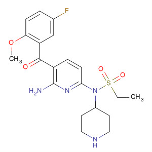 873936-73-3  4-Piperidinamine,N-[6-amino-5-(5-fluoro-2-methoxybenzoyl)-2-pyridinyl]-1-(ethylsulfonyl)-