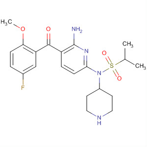 873936-76-6  4-Piperidinamine,N-[6-amino-5-(5-fluoro-2-methoxybenzoyl)-2-pyridinyl]-1-[(1-methylethyl)sulfonyl]-