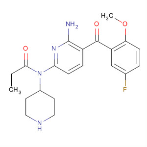 873936-81-3  4-Piperidinamine,N-[6-amino-5-(5-fluoro-2-methoxybenzoyl)-2-pyridinyl]-1-(1-oxopropyl)-