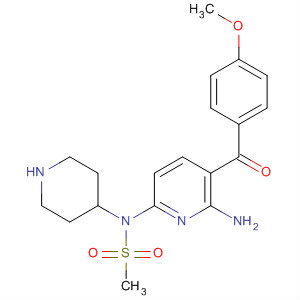 873936-85-7  4-Piperidinamine,N-[6-amino-5-(4-methoxybenzoyl)-2-pyridinyl]-1-(methylsulfonyl)-