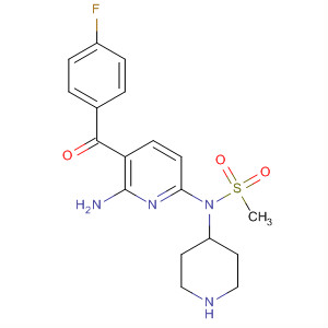873936-87-9  4-Piperidinamine,N-[6-amino-5-(4-fluorobenzoyl)-2-pyridinyl]-1-(methylsulfonyl)-