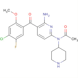 873936-94-8  4-Piperidinamine,1-acetyl-N-[6-amino-5-(4-chloro-5-fluoro-2-methoxybenzoyl)-2-pyridinyl]-