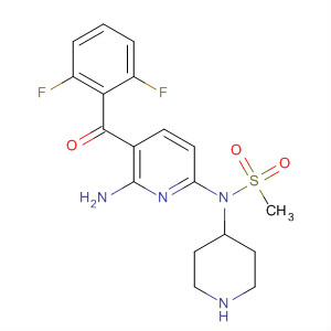 873936-97-1  4-Piperidinamine,N-[6-amino-5-(2,6-difluorobenzoyl)-2-pyridinyl]-1-(methylsulfonyl)-