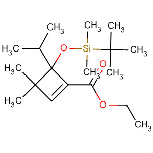 873951-04-3  1-Cyclobutene-1-carboxylic acid,4-[[(1,1-dimethylethyl)dimethylsilyl]oxy]-3,3-dimethyl-4-(1-methylethyl)-,ethyl ester