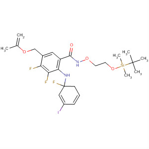 874100-47-7  Benzamide,N-[2-[[(1,1-dimethylethyl)dimethylsilyl]oxy]ethoxy]-3,4-difluoro-2-[(2-fluoro-4-iodophenyl)amino]-5-[(2-propenyloxy)methyl]-