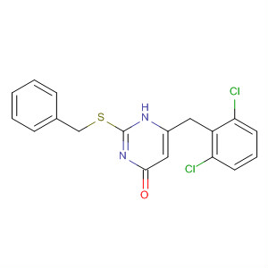 874113-79-8  4(1H)-Pyrimidinone,6-[(2,6-dichlorophenyl)methyl]-2-[(phenylmethyl)thio]-