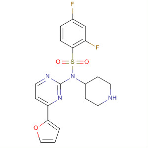 874114-13-3  4-Piperidinamine,1-[(2,4-difluorophenyl)sulfonyl]-N-[4-(2-furanyl)-2-pyrimidinyl]-