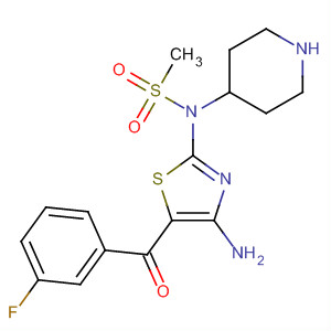 874114-56-4  4-Piperidinamine,N-[4-amino-5-(3-fluorobenzoyl)-2-thiazolyl]-1-(methylsulfonyl)-