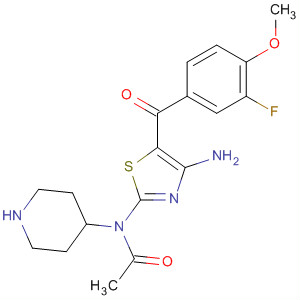874114-57-5  4-Piperidinamine,1-acetyl-N-[4-amino-5-(3-fluoro-4-methoxybenzoyl)-2-thiazolyl]-