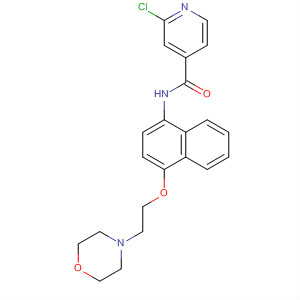 874131-32-5  4-Pyridinecarboxamide,2-chloro-N-[4-[2-(4-morpholinyl)ethoxy]-1-naphthalenyl]-