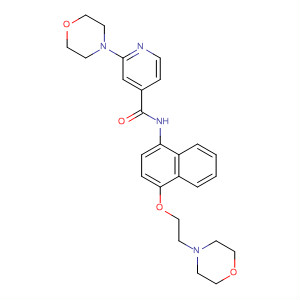 874131-33-6  4-Pyridinecarboxamide,2-(4-morpholinyl)-N-[4-[2-(4-morpholinyl)ethoxy]-1-naphthalenyl]-