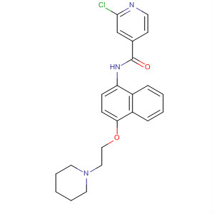 874133-81-0  4-Pyridinecarboxamide,2-chloro-N-[4-[2-(1-piperidinyl)ethoxy]-1-naphthalenyl]-