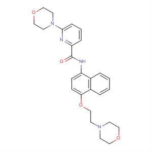 874134-79-9  2-Pyridinecarboxamide,6-(4-morpholinyl)-N-[4-[2-(4-morpholinyl)ethoxy]-1-naphthalenyl]-