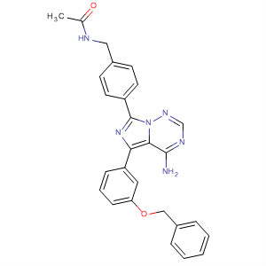 874153-51-2  Acetamide,N-[[4-[4-amino-5-[3-(phenylmethoxy)phenyl]imidazo[5,1-f][1,2,4]triazin-7-yl]phenyl]methyl]-