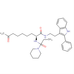 874155-70-1  1-Piperidinepropanamide,N-[(1S)-7-oxo-1-[[[2-(2-phenyl-1H-indol-3-yl)ethyl]amino]carbonyl]octyl]-