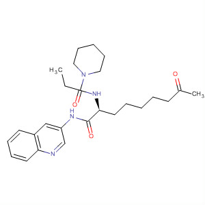 874156-51-1  1-Piperidinepropanamide,N-[(1S)-7-oxo-1-[(3-quinolinylamino)carbonyl]octyl]-