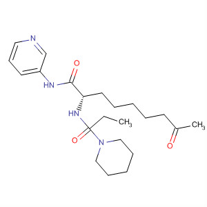 874156-65-7  1-Piperidinepropanamide,N-[(1S)-7-oxo-1-[(3-pyridinylamino)carbonyl]octyl]-
