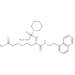 874157-57-0  1-Piperidinepropanamide,N-[(1S)-1-[[[2-(1-naphthalenyl)ethyl]amino]carbonyl]-7-oxooctyl]-