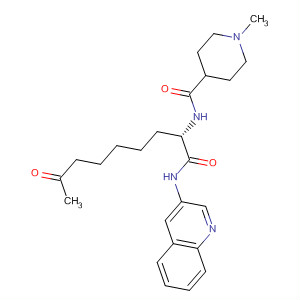 874158-23-3  4-Piperidinecarboxamide,1-methyl-N-[(1S)-7-oxo-1-[(3-quinolinylamino)carbonyl]octyl]-