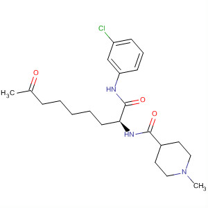 874158-33-5  4-Piperidinecarboxamide,N-[(1S)-1-[[(3-chlorophenyl)amino]carbonyl]-7-oxooctyl]-1-methyl-