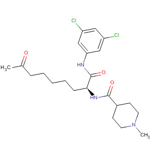 874158-38-0  4-Piperidinecarboxamide,N-[(1S)-1-[[(3,5-dichlorophenyl)amino]carbonyl]-7-oxooctyl]-1-methyl-