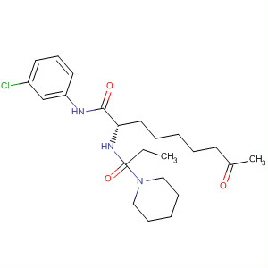 874158-73-3  1-Piperidinepropanamide,N-[(1S)-1-[[(3-chlorophenyl)amino]carbonyl]-7-oxooctyl]-