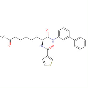 874158-75-5  3-Thiophenecarboxamide,N-[(1S)-1-[([1,1'-biphenyl]-3-ylamino)carbonyl]-7-oxooctyl]-