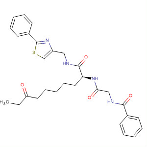874159-55-4  Benzamide,N-[2-oxo-2-[[(1S)-7-oxo-1-[[[(2-phenyl-4-thiazolyl)methyl]amino]carbonyl]nonyl]amino]ethyl]-