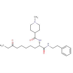 874160-08-4  4-Piperidinecarboxamide,1-methyl-N-[(1S)-7-oxo-1-[[(2-phenylethyl)amino]carbonyl]nonyl]-