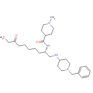 874160-10-8  4-Piperidinecarboxamide,1-methyl-N-[(1S)-7-oxo-1-[[[1-(phenylmethyl)-4-piperidinyl]amino]carbonyl]nonyl]-