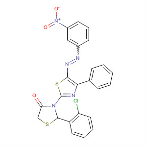 874281-55-7  4-Thiazolidinone,2-(2-chlorophenyl)-3-[5-[(3-nitrophenyl)azo]-4-phenyl-2-thiazolyl]-