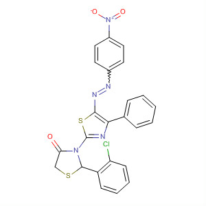 874281-56-8  4-Thiazolidinone,2-(2-chlorophenyl)-3-[5-[(4-nitrophenyl)azo]-4-phenyl-2-thiazolyl]-