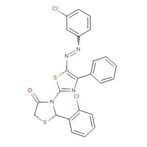 874281-58-0  4-Thiazolidinone,2-(2-chlorophenyl)-3-[5-[(3-chlorophenyl)azo]-4-phenyl-2-thiazolyl]-