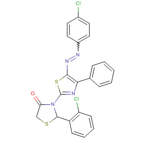874281-59-1  4-Thiazolidinone,2-(2-chlorophenyl)-3-[5-[(4-chlorophenyl)azo]-4-phenyl-2-thiazolyl]-
