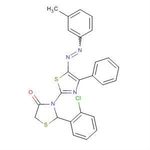 874281-61-5  4-Thiazolidinone,2-(2-chlorophenyl)-3-[5-[(3-methylphenyl)azo]-4-phenyl-2-thiazolyl]-