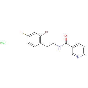 874283-90-6  3-Pyridinecarboxamide, N-[2-(2-bromo-4-fluorophenyl)ethyl]-,monohydrochloride