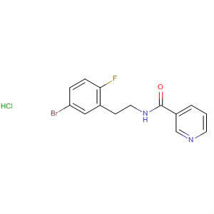 874283-92-8  3-Pyridinecarboxamide, N-[2-(5-bromo-2-fluorophenyl)ethyl]-,monohydrochloride
