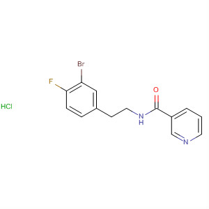 874283-93-9  3-Pyridinecarboxamide, N-[2-(3-bromo-4-fluorophenyl)ethyl]-,monohydrochloride
