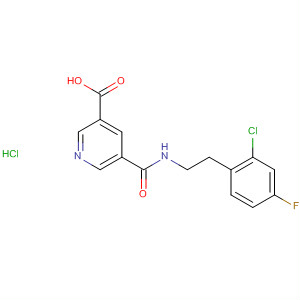 874283-96-2  3-Pyridinecarboxylic acid,5-[[[2-(2-chloro-4-fluorophenyl)ethyl]amino]carbonyl]-,monohydrochloride