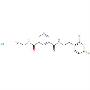 874284-04-5  3,5-Pyridinedicarboxamide,N-[2-(2-chloro-4-fluorophenyl)ethyl]-N'-ethyl-, monohydrochloride