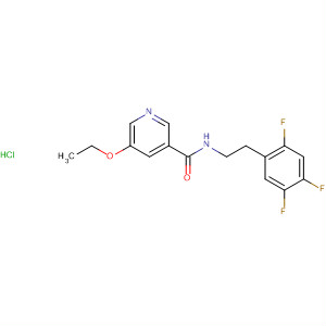 874284-21-6  3-Pyridinecarboxamide, 5-ethoxy-N-[2-(2,4,5-trifluorophenyl)ethyl]-,monohydrochloride