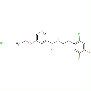 874284-22-7  3-Pyridinecarboxamide,N-[2-(2-chloro-4,5-difluorophenyl)ethyl]-5-ethoxy-, monohydrochloride