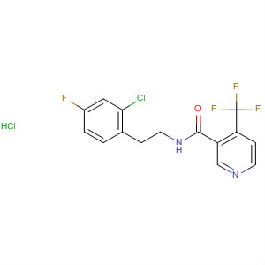 874284-36-3  3-Pyridinecarboxamide,N-[2-(2-chloro-4-fluorophenyl)ethyl]-4-(trifluoromethyl)-,monohydrochloride
