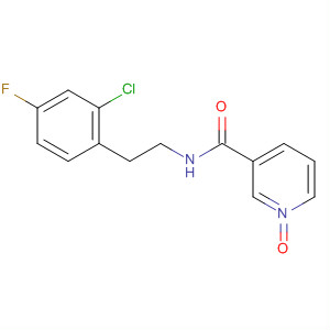874284-62-5  3-Pyridinecarboxamide, N-[2-(2-chloro-4-fluorophenyl)ethyl]-, 1-oxide