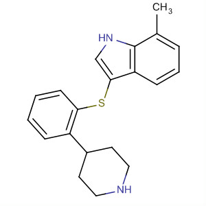 874296-60-3  1H-Indole, 7-methyl-3-[[2-(4-piperidinyl)phenyl]thio]-