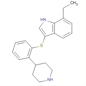 874296-69-2  1H-Indole, 7-ethyl-3-[[2-(4-piperidinyl)phenyl]thio]-